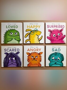 Child's Play Books First Feelings Board Book Set of 6 “When I feel…”